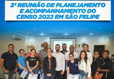 Representantes da Gestão Municipal  participam da Segunda Reunião de Planejamento e Acompanhamento do Censo 2022 em São Felipe