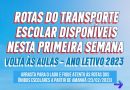 Prefeitura de Santo Antônio de Jesus divulga tabela oficial com rotas dos ônibus escolares