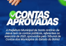 Contas da Prefeitura de Santo Antônio de Jesus foram aprovadas pelo Tribunal de Contas dos Municípios da Bahia